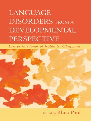 cover image of Language Disorders From a Developmental Perspective
